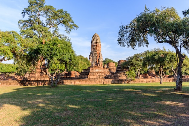 Oude tempel van Ayutthaya, Wat Phra Ram, het historische park van Ayutthaya, Thailand