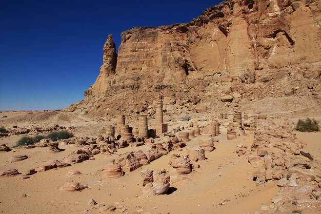 Oude tempel van farao in Jebel Barkal, Soedan