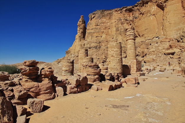 Oude tempel van farao in jebel barkal, soedan