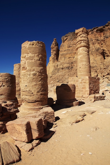 Oude tempel van farao in Jebel Barkal, Soedan