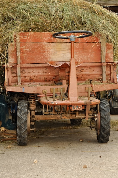 Oude tractor