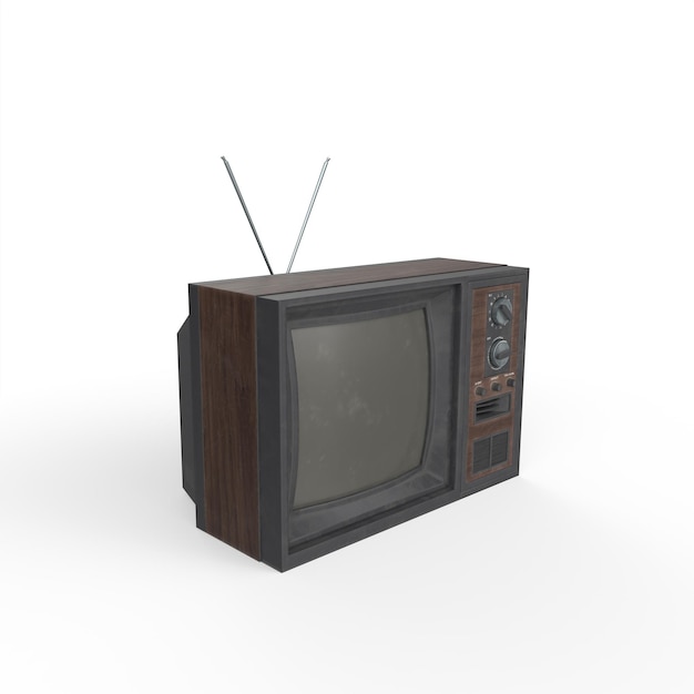 Oude tv 3D-modellering