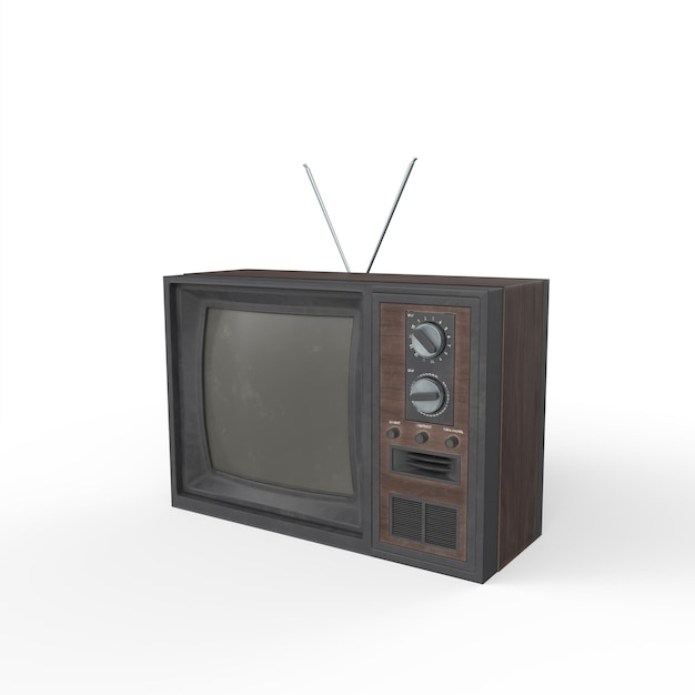 Oude tv 3D-modellering