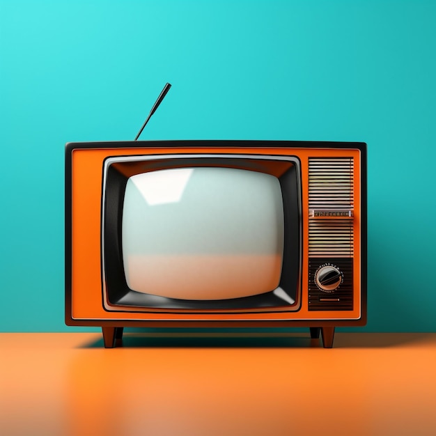 Oude TV retro televisiescherm