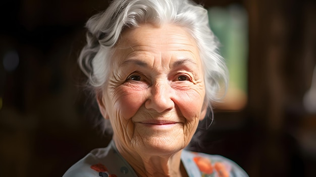 Foto oude vrouw kooktortilla in haar landelijke keuken