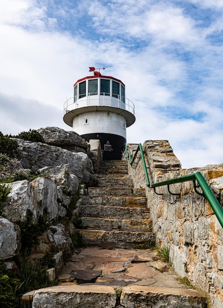 Oude vuurtoren bij Kaappunt Zuid-Afrika