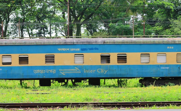 Oude Wagan-trein in Bangladesh.