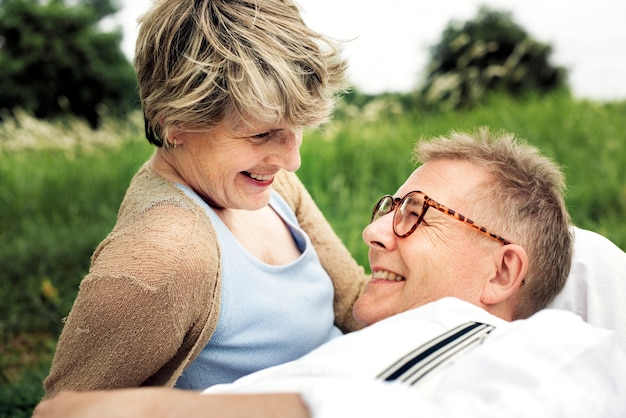 Foto ouder paar in de liefde