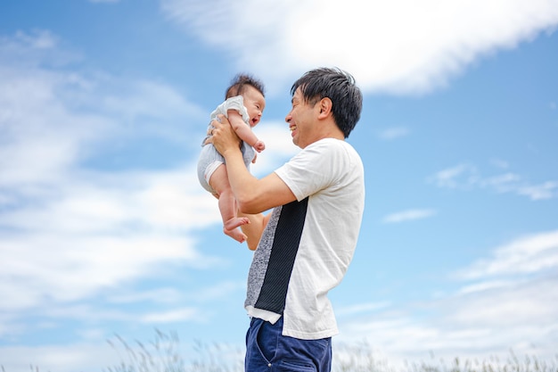 Ouders en kinderen en Blue Sky