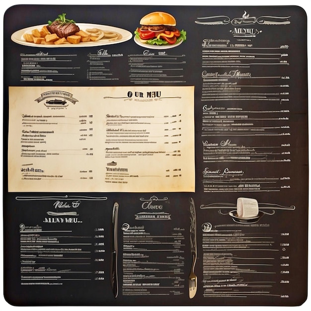 Photo our menu