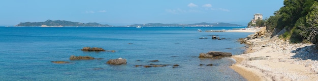 Ouranoupoli village coast Chalcidice Greece