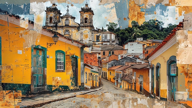 Ouro Pretos Timeless Charm Art Collage