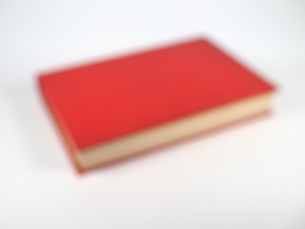 Out of focus closed red book