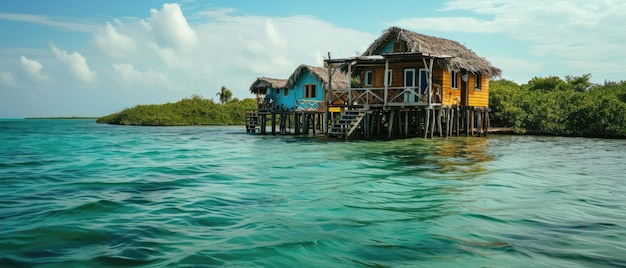 Out Island Stilt Houses Elevated Homes On Stilts Above The Water