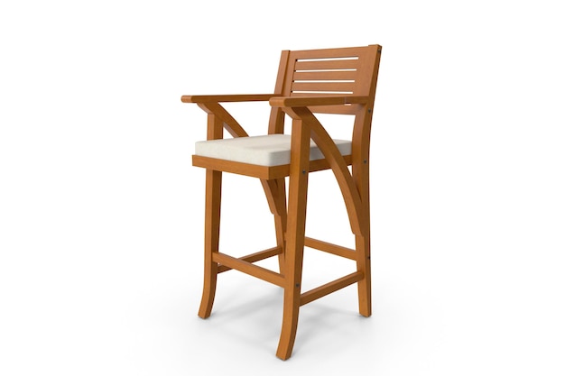 Outdoor Acacia Wood Bar Stool