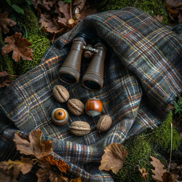 Outdoor Adventure Guide Background with Autumn Accents