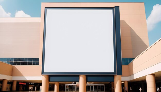 Photo outdoor banner advertisement branding mockup
