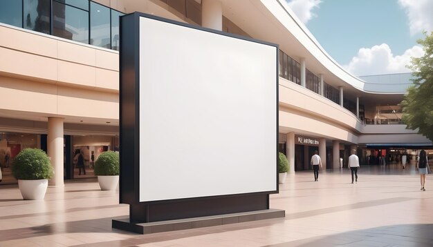 Photo outdoor banner advertisement branding mockup