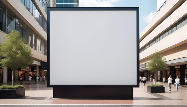 Photo outdoor banner advertisement branding mockup