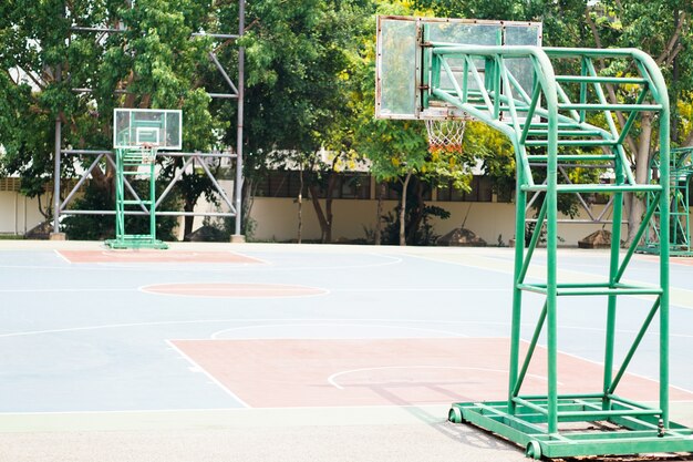 Outdoor basketbal racebaan stadion