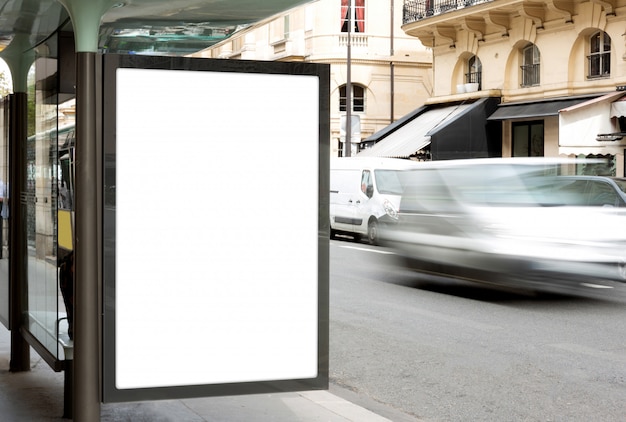 Foto di una pubblicità di cartelloni pubblicitari all'aperto