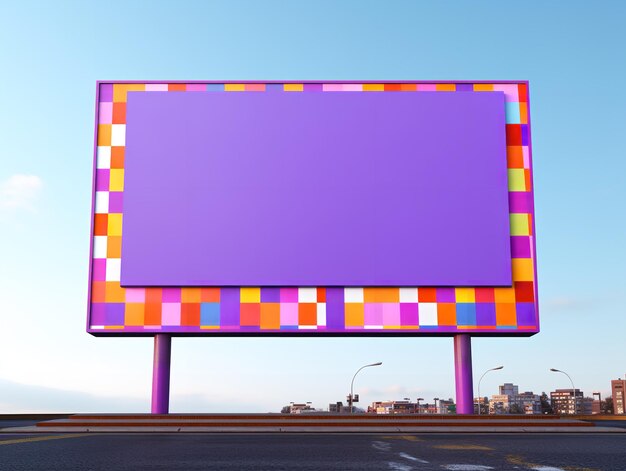 Outdoor billboard advertising mockup ai generated