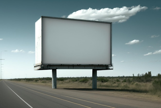 Outdoor billboard mockup outdoor outdoor advertising poster Generative AI