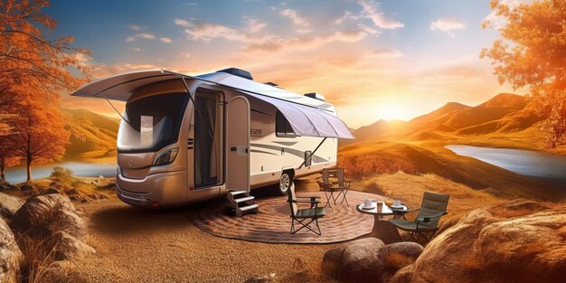 Outdoor camping rv outdoor camping european and american style