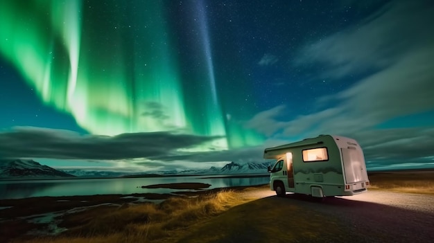 Outdoor camping RV Outdoor campingin Iceland