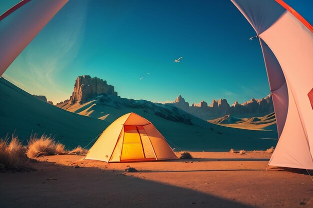 アウトドアキャンプテント 休憩 休憩 旅行 ツール 野外生存 休憩 タペット 背景