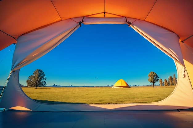 Foto tenda da campeggio all'aperto, tempo libero, rilassamento, strumenti di viaggio, sopravvivenza sul campo, riposo, carta da parati, sfondo