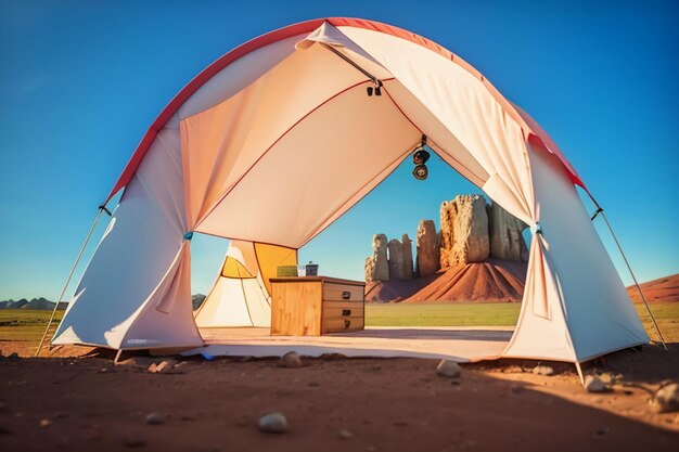 アウトドアキャンプテント 休憩 休憩 旅行 ツール 野外生存 休憩 タペット 背景