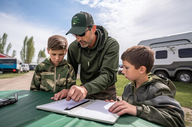 Outdoor Class with Bird Identification Guides