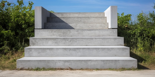 야외 콘크리트 계단 전문 건물 관점 투명 PSD PNG