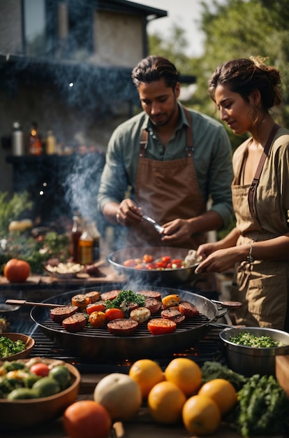 The outdoor cooking and grilling sessions