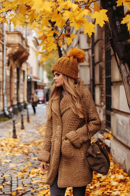 Outdoor fashion portrait of glamour sensual young stylish woman