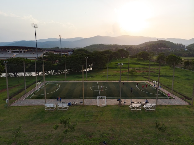 Outdoor futsal, soccer court