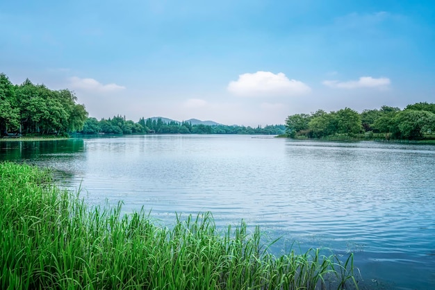 Outdoor landscape garden lake natural scenery