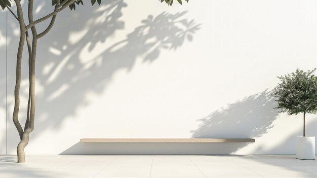 Outdoor Minimalist met schoon ontwerp op een witte achtergrond perfect voor presentaties