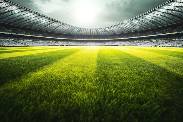 Foto scena di campo di calcio nazionale all'aperto