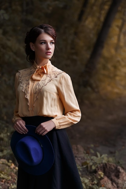 outdoor portrait of sensual girl