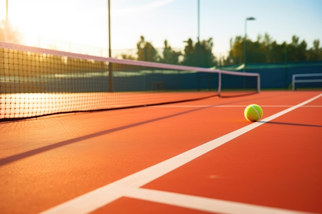 outdoor tennisbaan professionele reclamefotografie