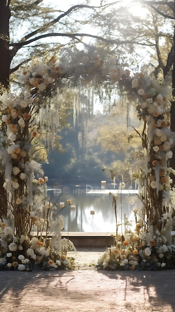 Outdoor Wedding Ceremony Altar