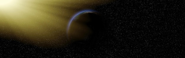 宇宙探査の美しさを示す宇宙空間のサイエンスフィクション宇宙惑星星と銀河