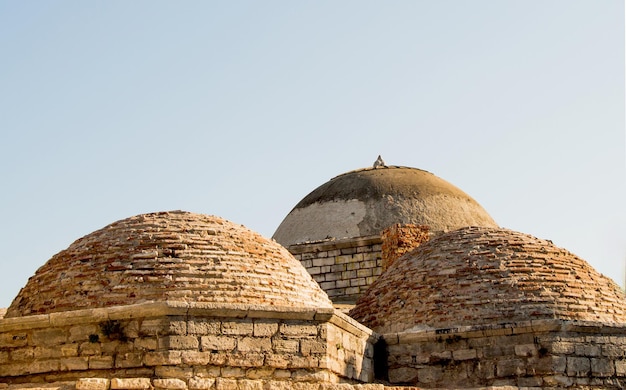 Outer view of dome in Ottoman architecture in Istanbul Turkey