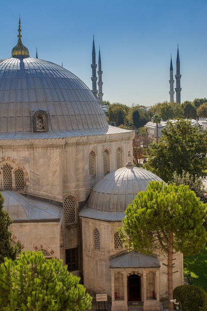 Outer view of dome in Ottoman architecture