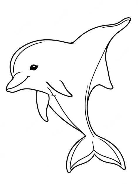 outline of a dolphin