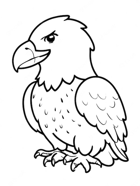 outline of a eagle