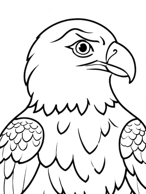 outline of a eagle