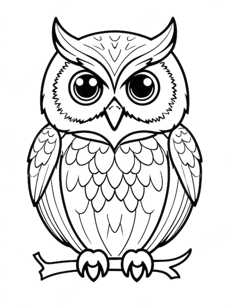 outline of a owl